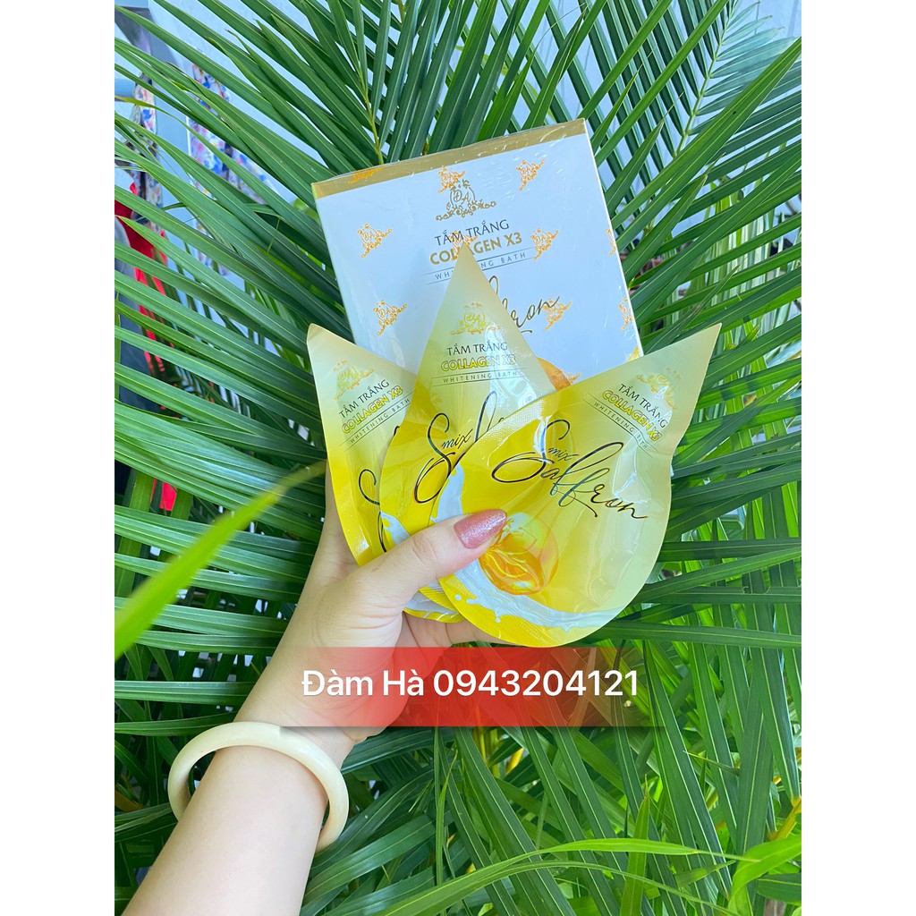 Tắm trắng collagen x3 Đông Anh Luxury Mix Saffron