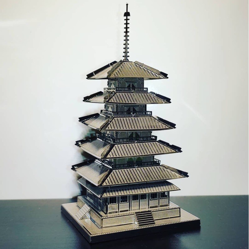 Mô Hình 3D Kim Loại Chùa 5 Tầng Của Nhật Bản