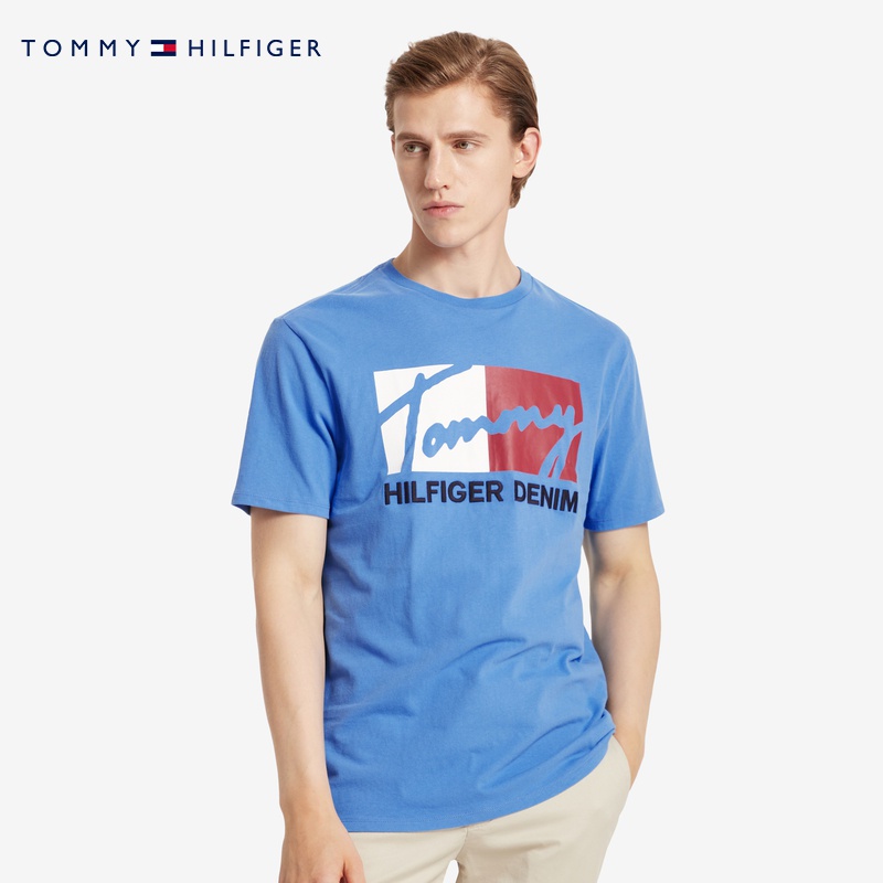 Áo Thun Cotton Cổ Tròn Ngắn Tay In LOGO TOMO Thời Trang Nam Cá Tính 08578E7331