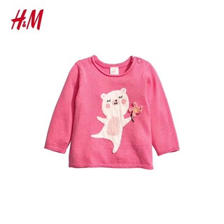 Áo len HM màu hồng
