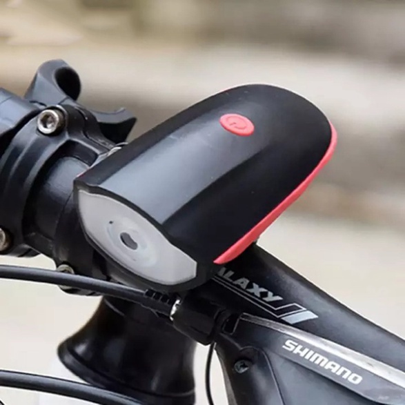 Đèn pin sạc có còi cho xe đạp đèn xe đạp thể thao led báo hiệu FUKI