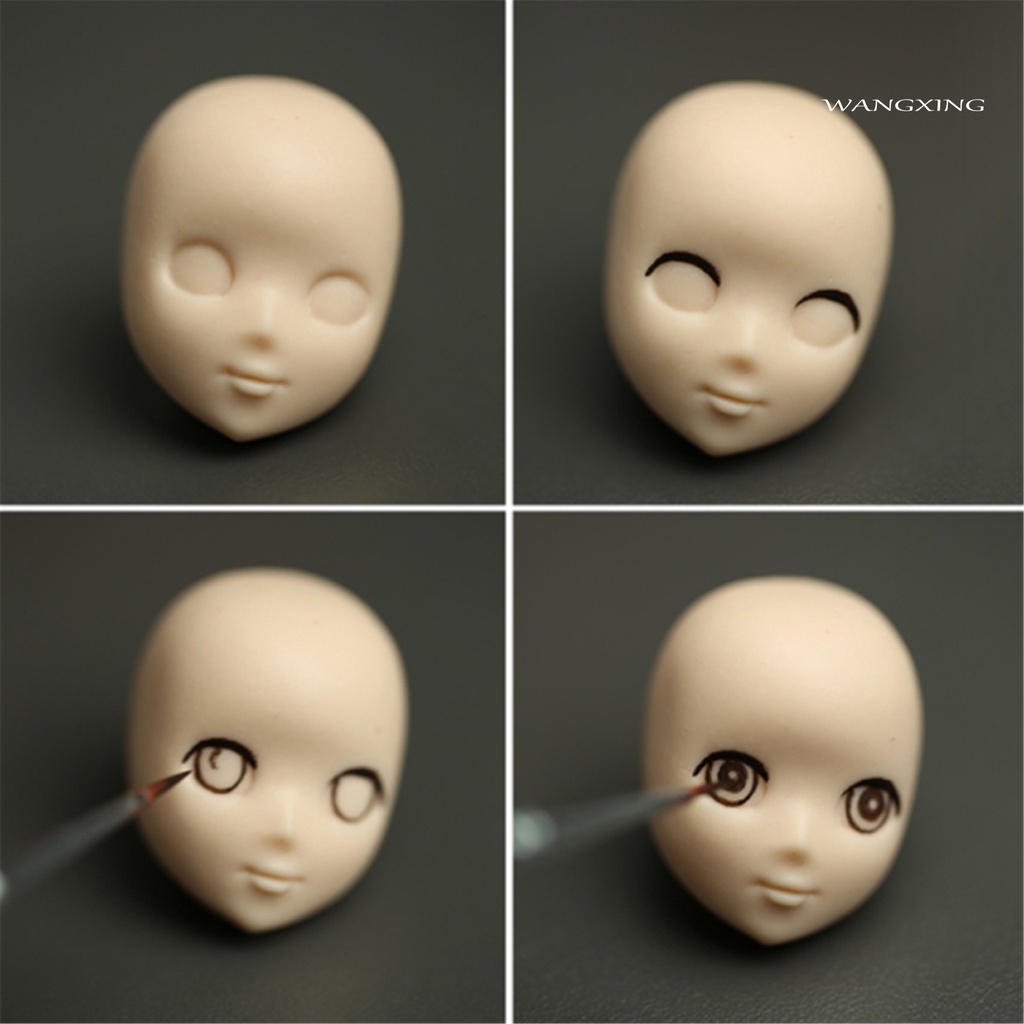 Khuôn Silicone Làm Bánh Tạo Hình Đầu Búp Bê Diy