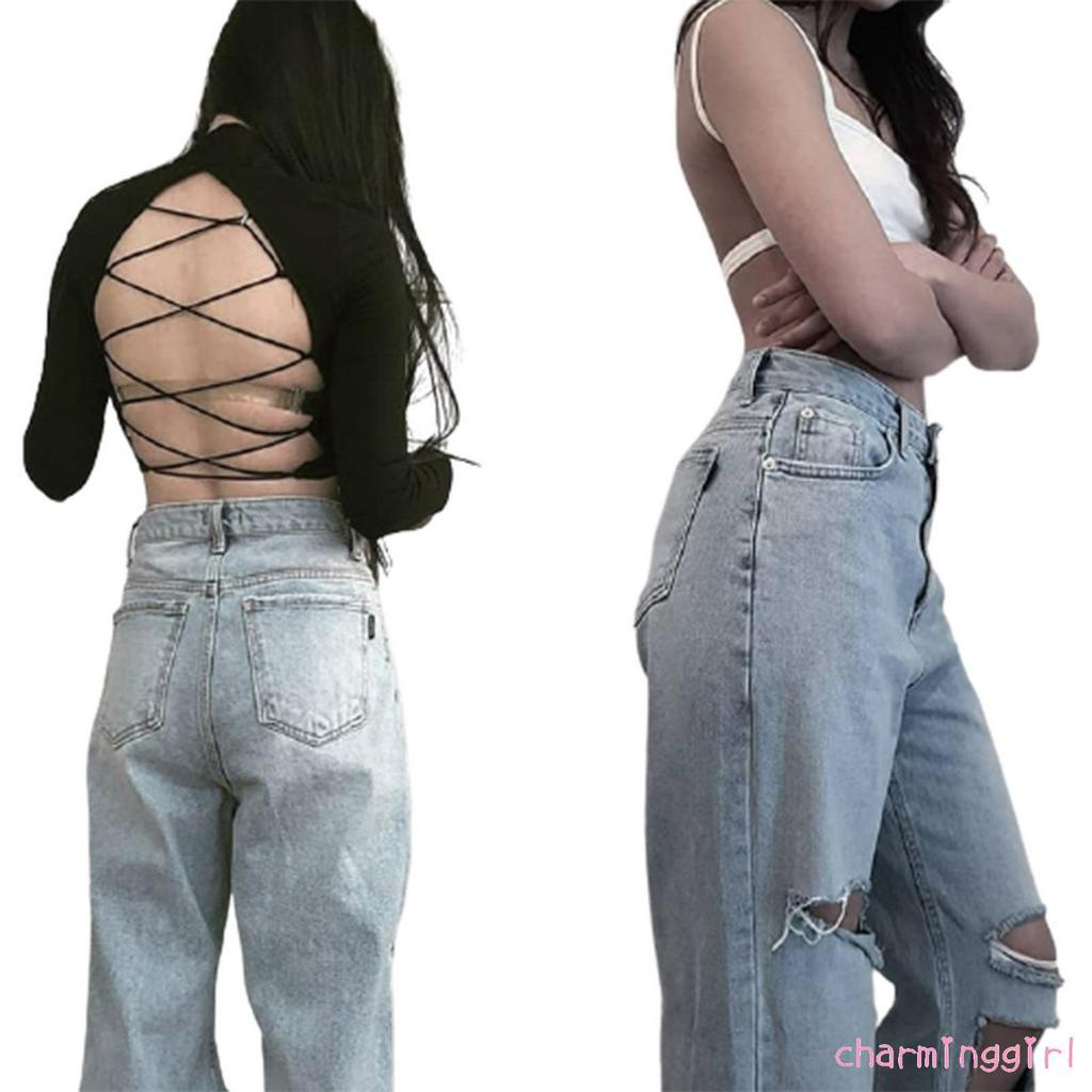 Quần Jeans Nữ Dài Lưng Cao Ống Rộng Thời Trang Hàn