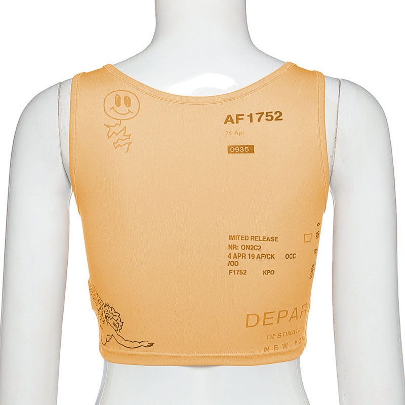 Áo ngắn dáng ôm không dây cổ tròn gợi cảm cho nữ | BigBuy360 - bigbuy360.vn