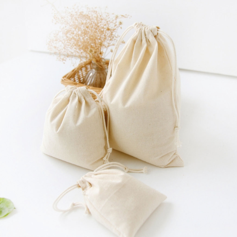 Túi Rút Cotton Tự Nhiên Đựng Quần Áo