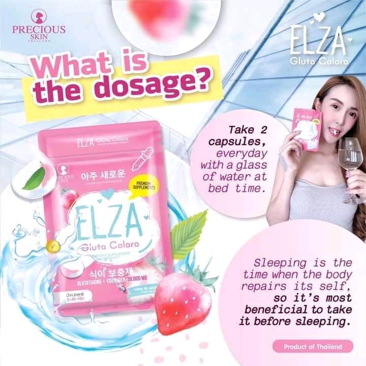 Viên uống trắng da ELZA GLUTA CORALA 60 viên Thái Lan