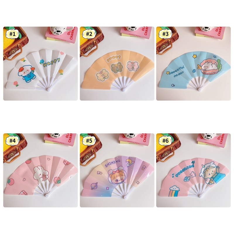 Quạt Cầm Tay Mini Hình Hoạt Hình Dễ Thương