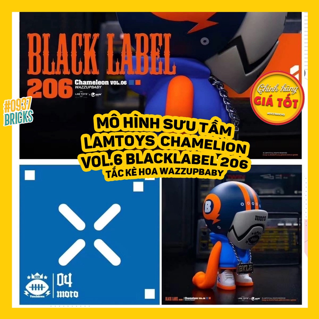 𝐂𝐇𝐀𝐌𝐄𝐋𝐄𝐎𝐍 𝐕𝐎𝐋.𝟎𝟔: 𝐁𝐋𝐀𝐂𝐊 𝐋𝐀𝐁𝐄𝐋 Đồ chơi mô hình Tắc kè Vol 6 Black Label 206 0937Bricks