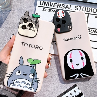 Ốp lưng silicon màu bảo vệ camera kaonashi x totoro - b2775