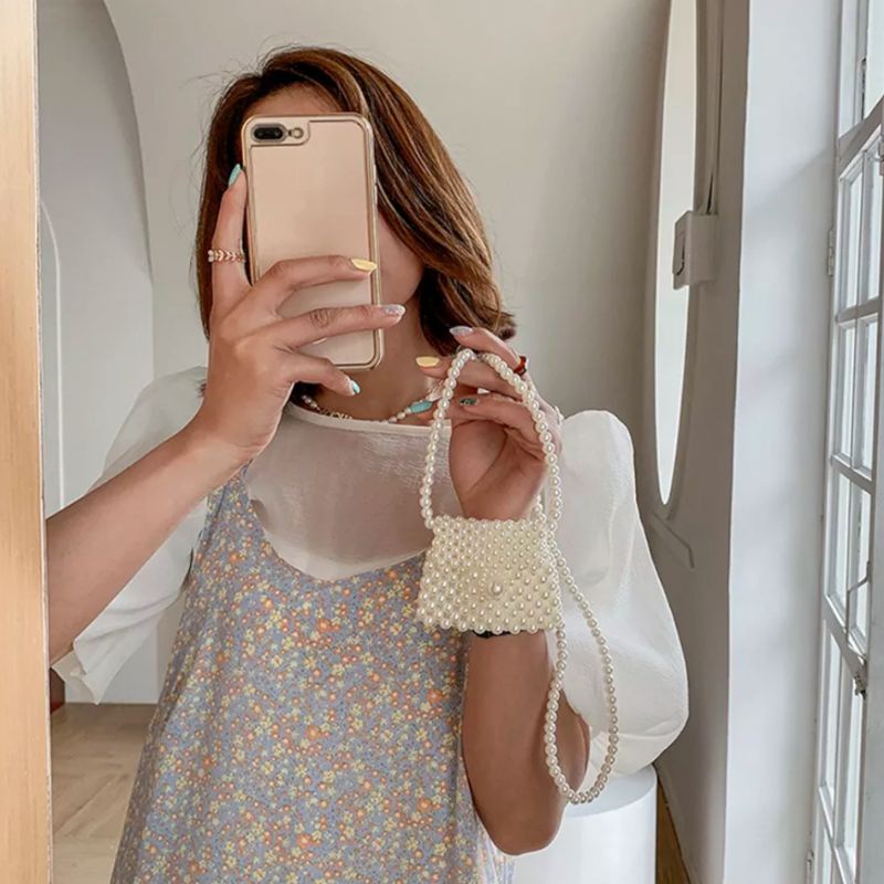 Túi Mini Kết Hạt Siêu Xinh ETSY019/ Túi Ngọc Trai Mini