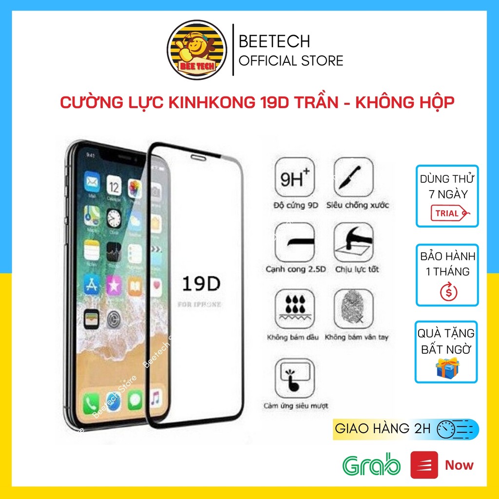 Cường lực iphone Kingkong 19D, Kính bảo vệ màn hình full màn cho iPhone - Beetech