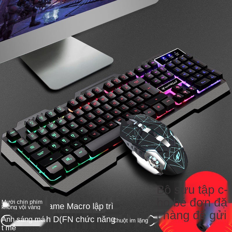 Beacon wolf aggraised metal cf trò chơi chuột có dây thao tác bàn phím máy tính để game và bộ | BigBuy360 - bigbuy360.vn