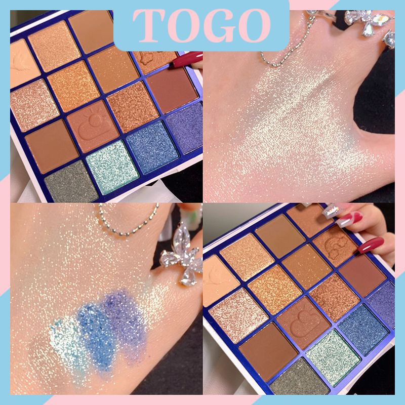 ☀☀☀ (Hàng Mới Về) Bảng Phấn Mắt 16 Màu Tông Đất Không Bay Phấn ☝☝☝