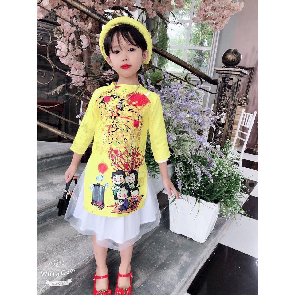 Áo dài Tết và khăn vấn