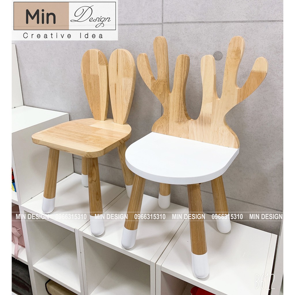 Ghế gỗ sừng hươu cho bé | BigBuy360 - bigbuy360.vn