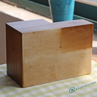 Khay gỗ trồng sen đá kiểu dáng cổ điển