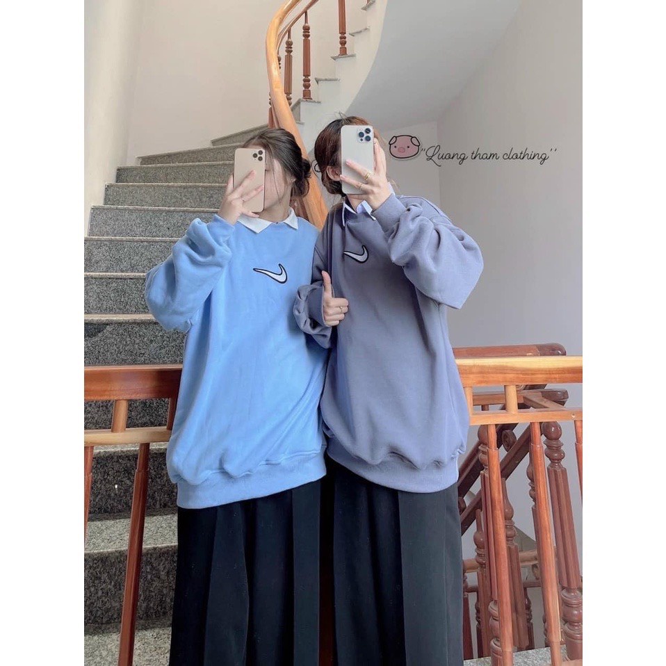 Áo nỉ, áo sweater tay bồng NAIKI mẫu mới