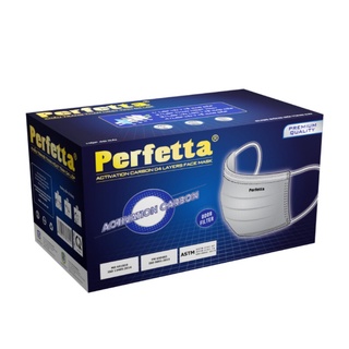 Khẩu trang y tế 4 lớp than hoạt tính Perfetta Carbon cao cấp