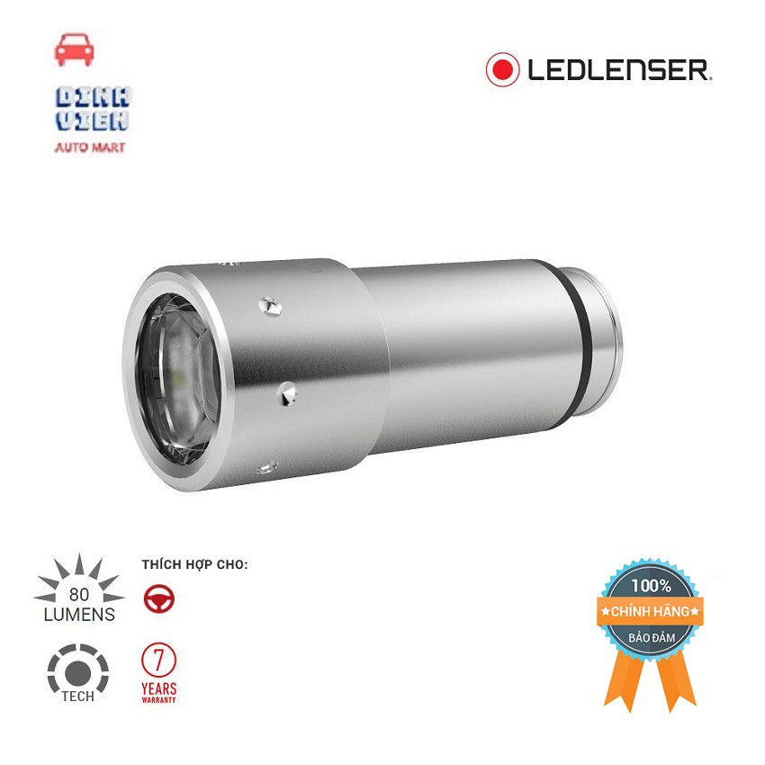 {CAO CẤP} Đèn Pin LedLenser Automotive Sử Dụng Cho Xe Hơi Màu Bạc thiết kế bằng thép không gỉ ,chế độ bảo hành đến 7 năm