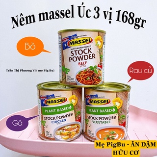[MASSEL] HẠT NÊM STOCK POWDER - GIA VỊ ĂN DẶM CHO BÉ