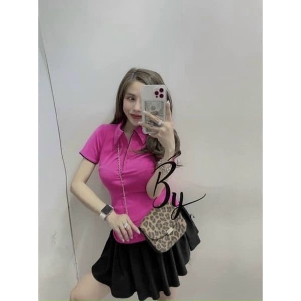 Áo thun cổ trụ chạy viền Cao Cấp Chất lượng