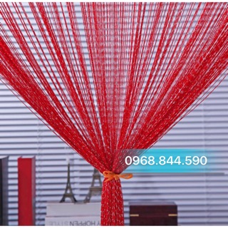Rèm Sợi Kim Tuyến Màu Đỏ Tươi