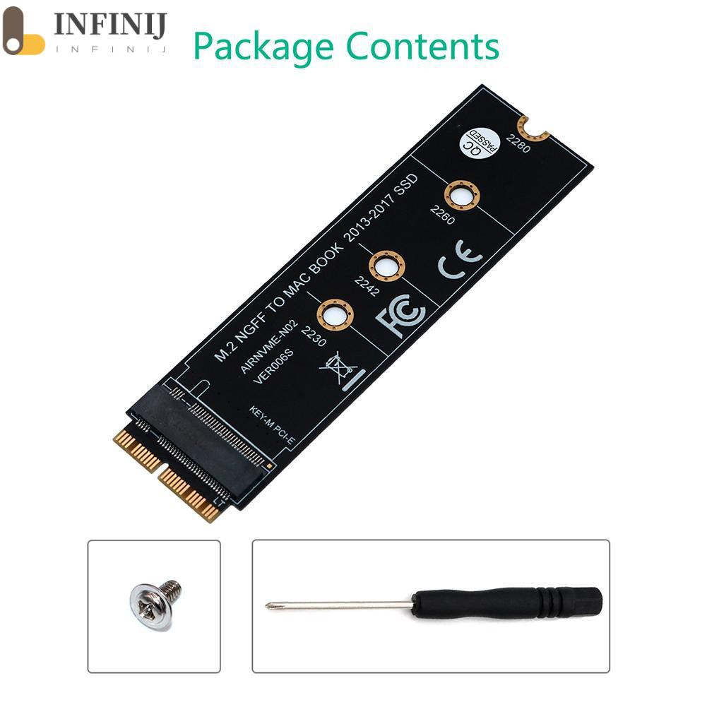 (Infinij) Thẻ Chuyển Đổi M.2 Nvme Ssd Cho Macbook Air (2013-2017)