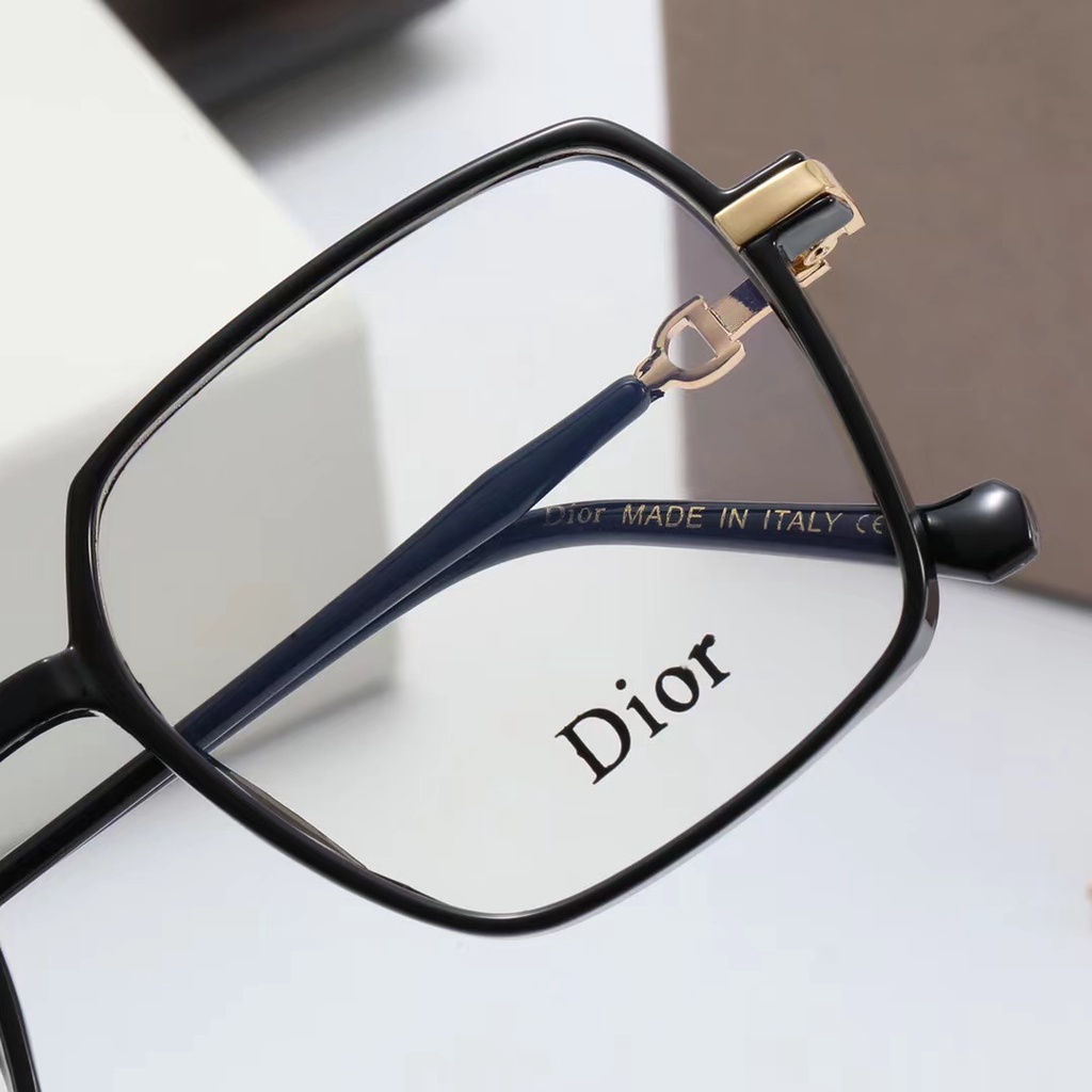 Kính Mát Dior Tròng Vuông Chống Tia UV Phong Cách Retro Sang Trọng Thời Trang Cho Nam Và Nữ