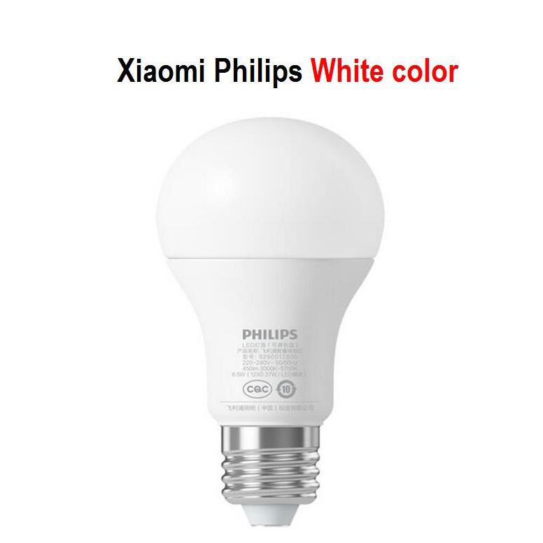 XIAOMI PHILIPS Bóng đèn LED thông minh E27 điều khiển từ xa 3000k-5700k 6.5W 450lm 220-240V 50/60Hz