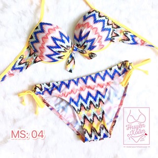 Bộ bơi bikini Thái Lan dáng basic có gọng