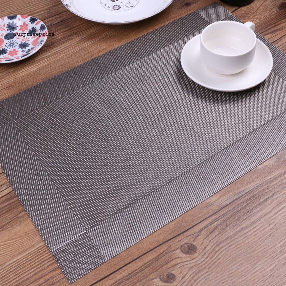 Tấm Lót Bàn Ăn Hình Chữ Nhật Cách Nhiệt Chống Trượt 45x30cm