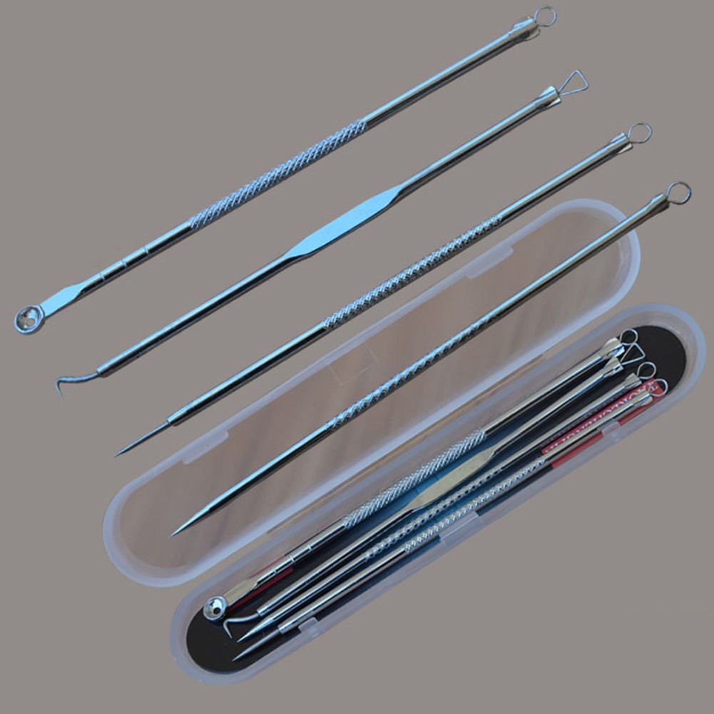 Set 4 dụng cụ nặn mụn đầu đen tiện lợi