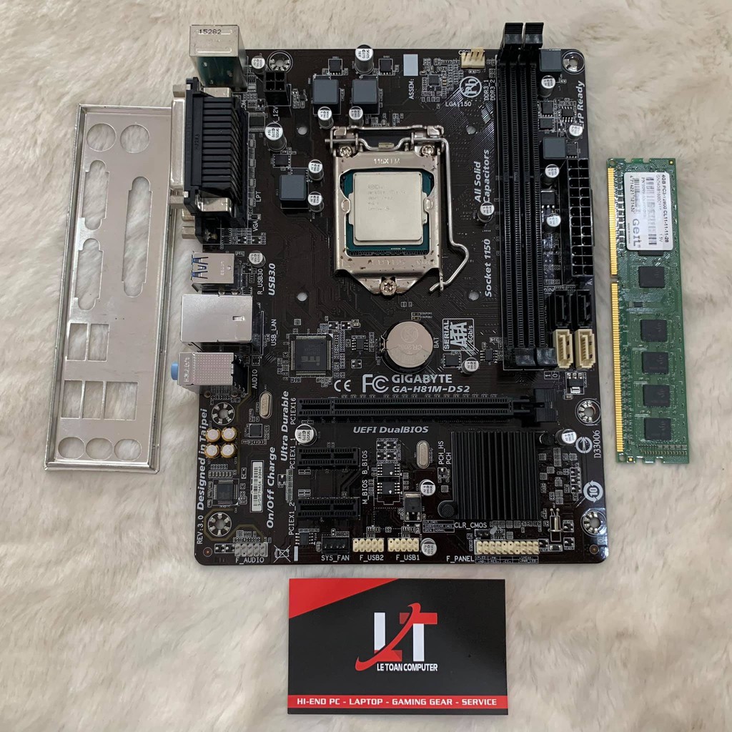 Combo Main H81 + Cpu Core i3 4xxx + Ram DDR3 4GB chiến game giá rẻ!