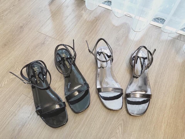 [SIÊU SALE 99k] Sandal nữ quai mảnh da bóng đế bệt hàng Vnxk xịn xò