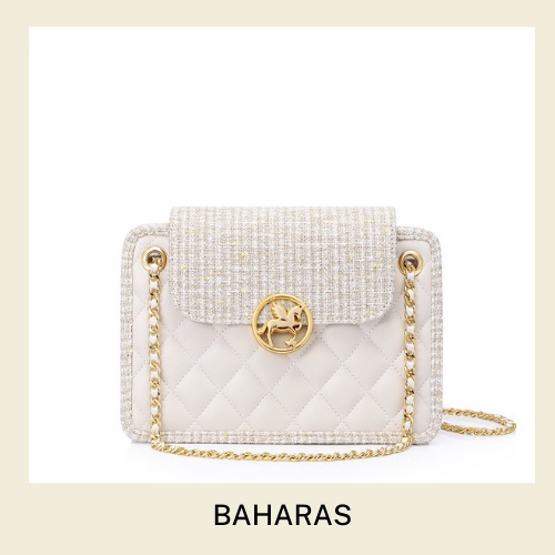 Túi XácH JS Viền Tweed Vân Hình Thoi