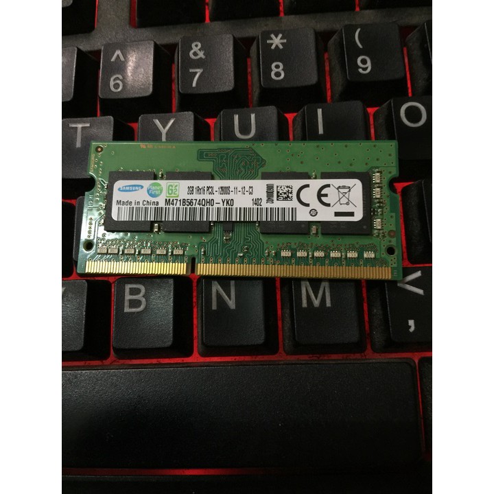 Ram Laptop Ram Samsung DDR3L 2G PC3L-12800s 1.35V 1600 Mhz BH 60 Tháng