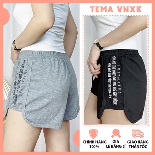 Quần đùi sooc nữ TEMA - Quần short nữ dáng hộp cạp chun chất umi cao cấp siêu mát