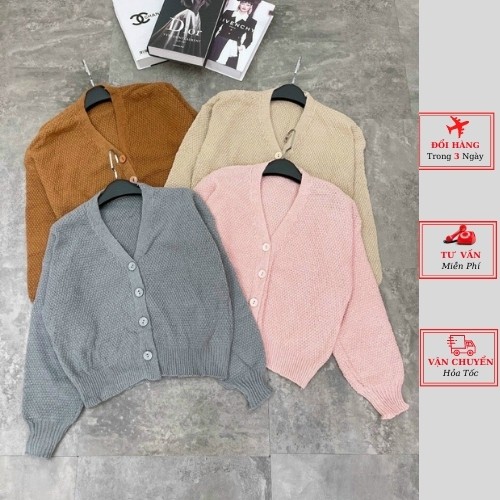 Áo khoác cardigan len nữ thu đông công sở ulzzang Hàn Quốc