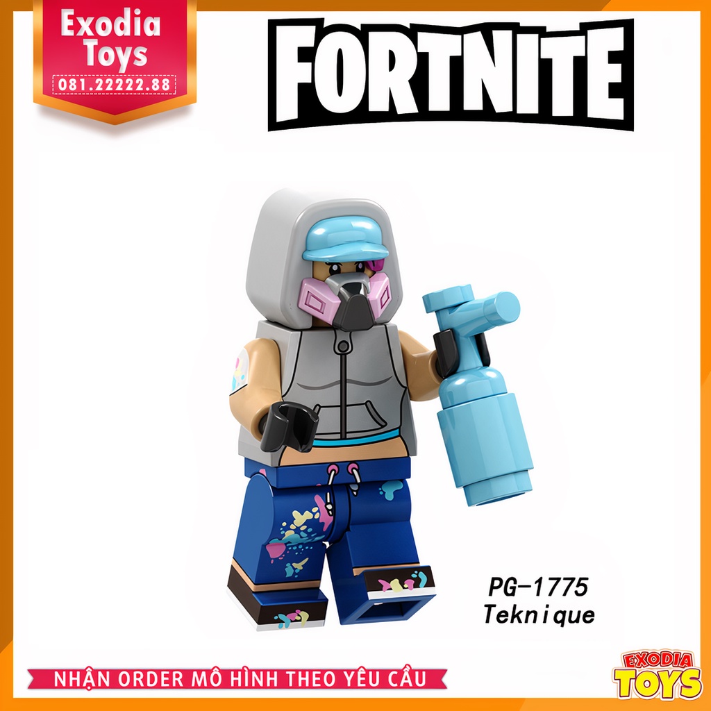 Xếp hình Minifigure Nhân vật trò chơi sinh tồn Fornite - Đồ Chơi Lắp Ghép Sáng Tạo - POGO PG8203
