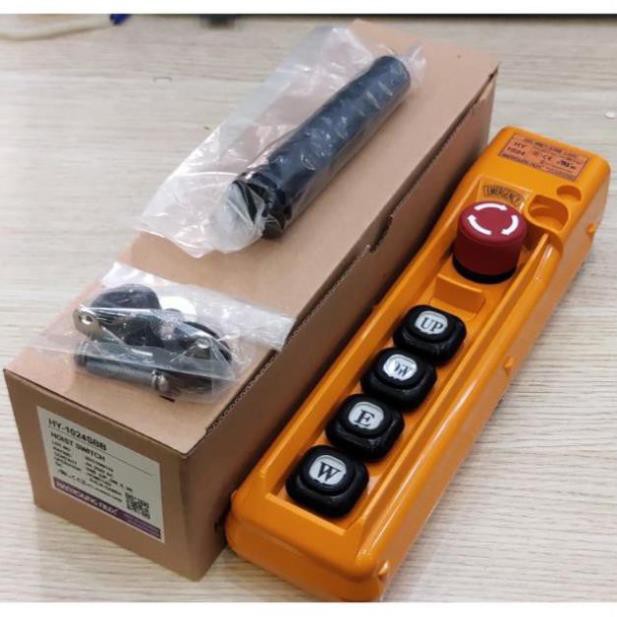 HanYoung Tay cẩu Công tắc điều khiển cần trục 4 nút có dừng khẩn HY-1024-SBB HY-1024SBB Hanyoung