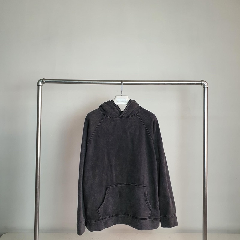 hoodie wash đá form rộng basic