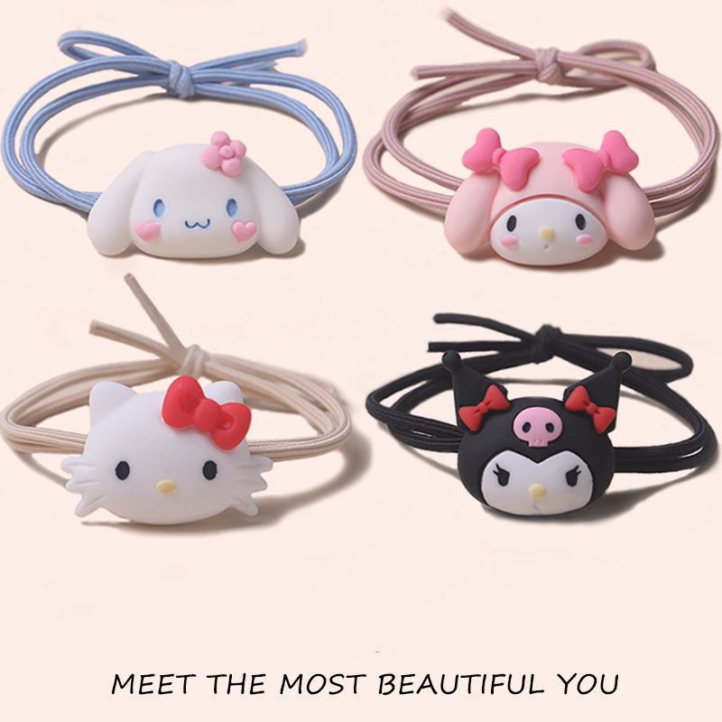 Dây Buộc Tóc Cao Su Co Giãn Thời Trang Nhật Hàn Ngọt Ngào Cho Nữ