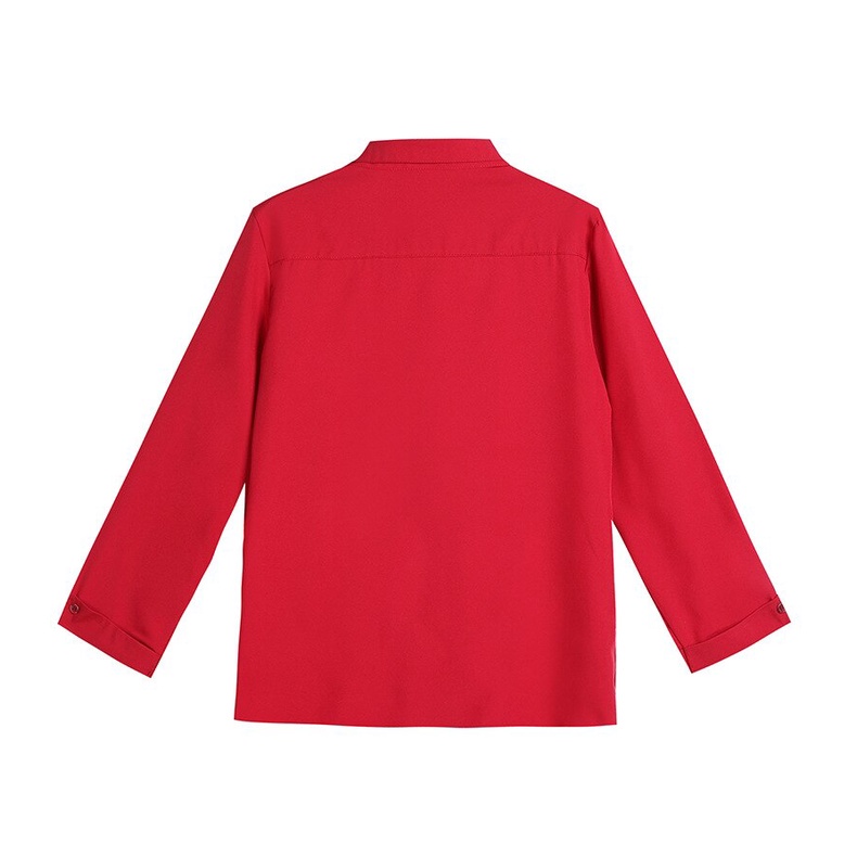 Áo Sơ Mi SixSisters Voan Tay Dài Thiết Kế Trẻ Trung Hợp Thời Trang Cho Nữ