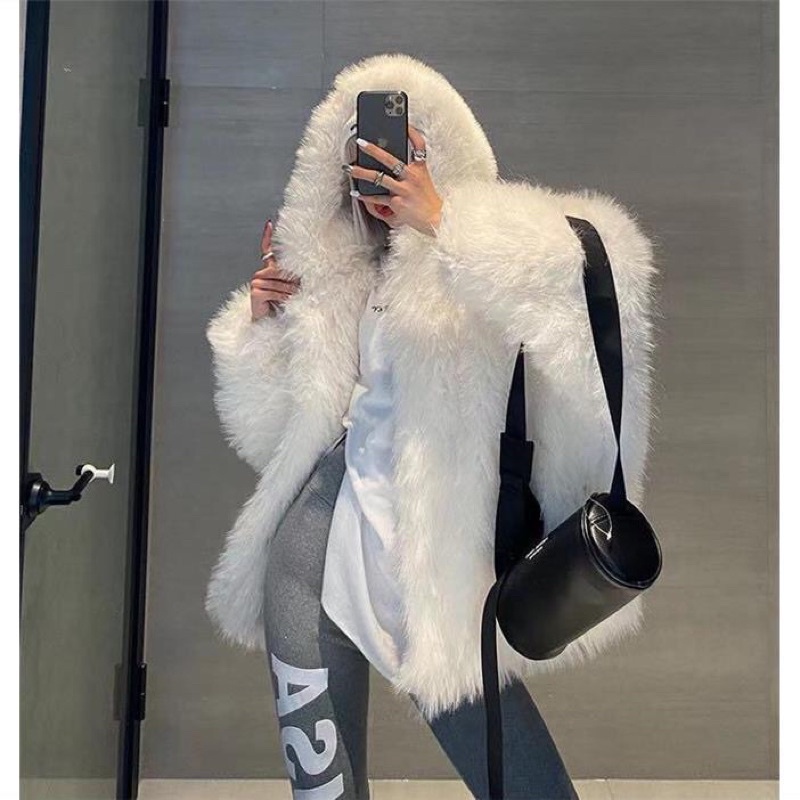 (Order) Áo khoác lông xù mềm mịn