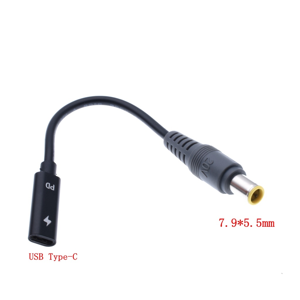 Dây cáp chuyển đổi cổng USB 3.1 loại C PD 5.5x2.5 mm cho máy tính xách tay Asus Toshiba