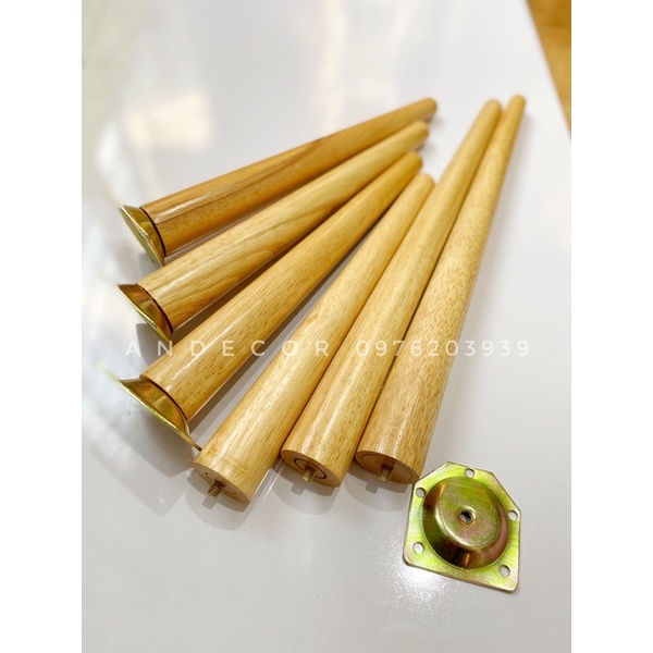 Combo 3 chân bàn ghế gỗ - Combo 4 chân bàn ghế gỗ (kèm mặt bích sắt)