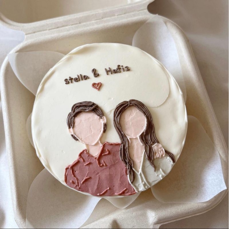 Bánh Kem Mini  - Decor kiểu Couple Cặp Đôi