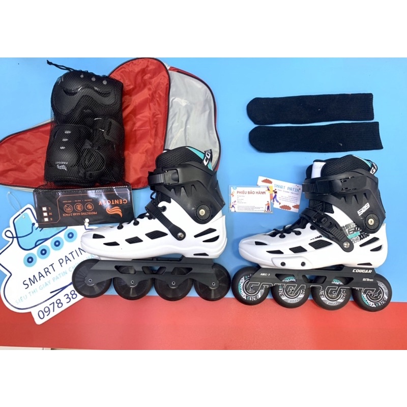 Giày Patin Cougar 509 màu trắng thời thượng, cao cấp