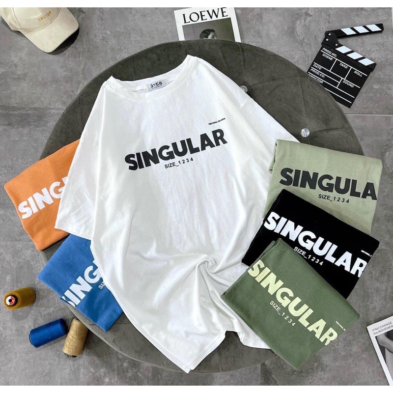 ÁO PHÔNG TAY LỠ SINGULAR CHẤT COTTON KHÔ 3158/ dài 71 rộng 55