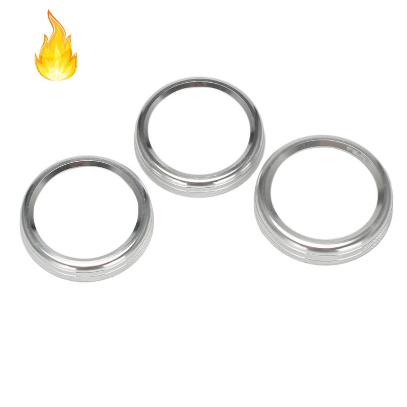 Set 3 Viền Bọc Nút Điều Hòa Không Khí Cho Jeep Wrangler JL 2018-2021